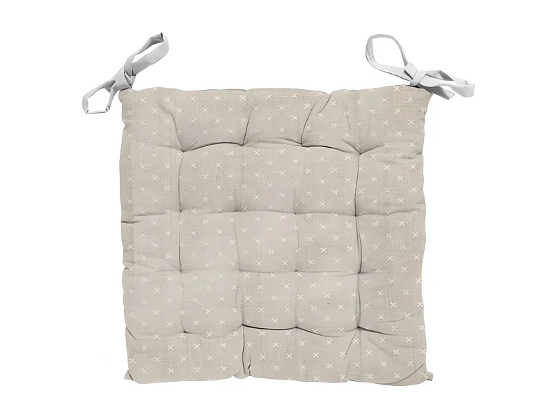 Dessus de chaise capitonné 40X40X5 cm CANDICE, par Soleil d'Ocre