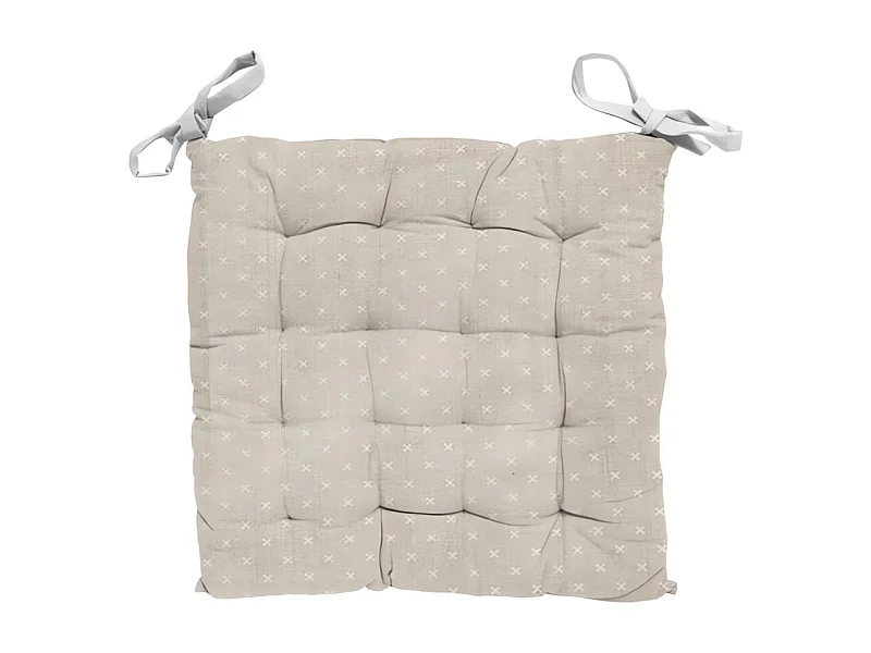 Cojin de silla capitoné 40X40X5 cm CANDICE, por Soleil d'Ocre