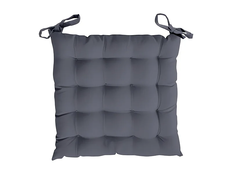 Cojin de silla acolchado 40x40 cm ALIX gris