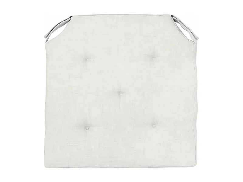 Cojin de silla de lino 40x40x4 cm LINO blanco