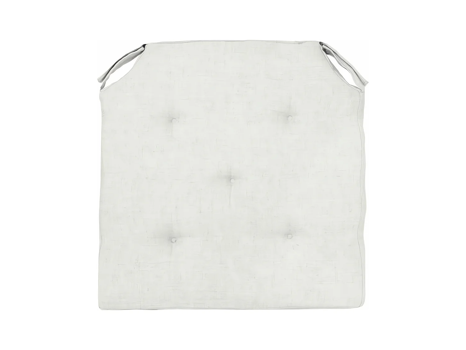 Dessus de chaise lin 40x40x4 cm LINEN blanc, par Soleil d'Ocre