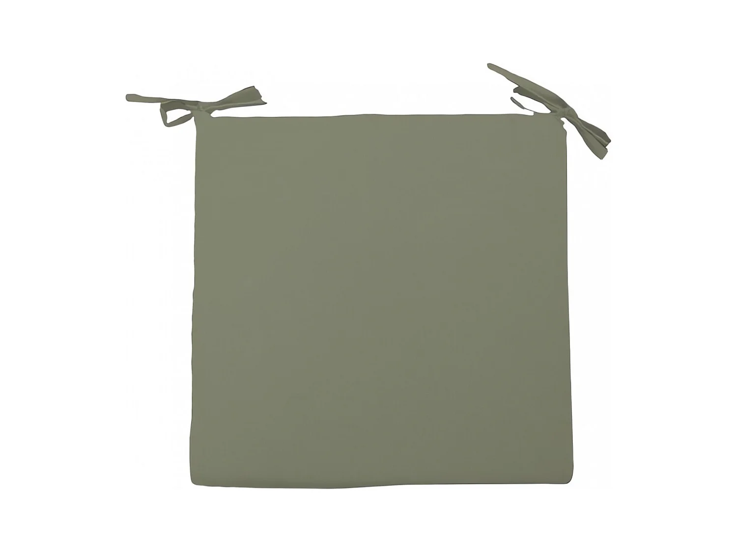 Cojin de silla 40x40x3 cm ALIX verde caqui, de Soleil d'ocre
