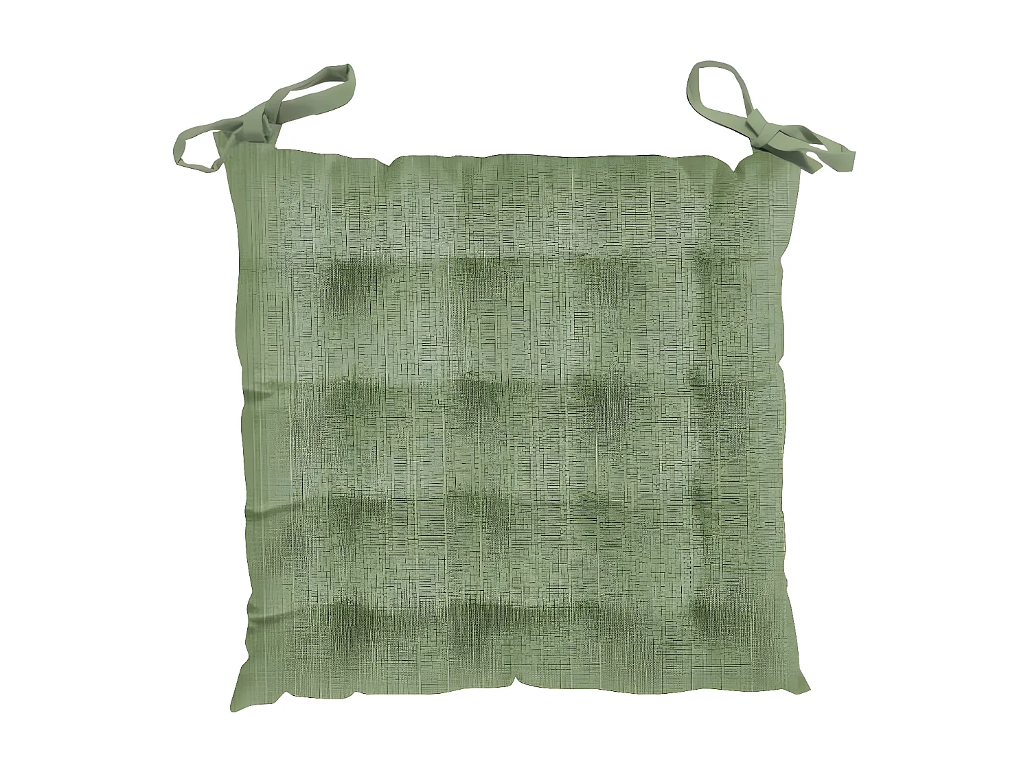 Dessus de chaise capitonné en velours 40x40x5 VELVET vert, par Soleil d'Ocre