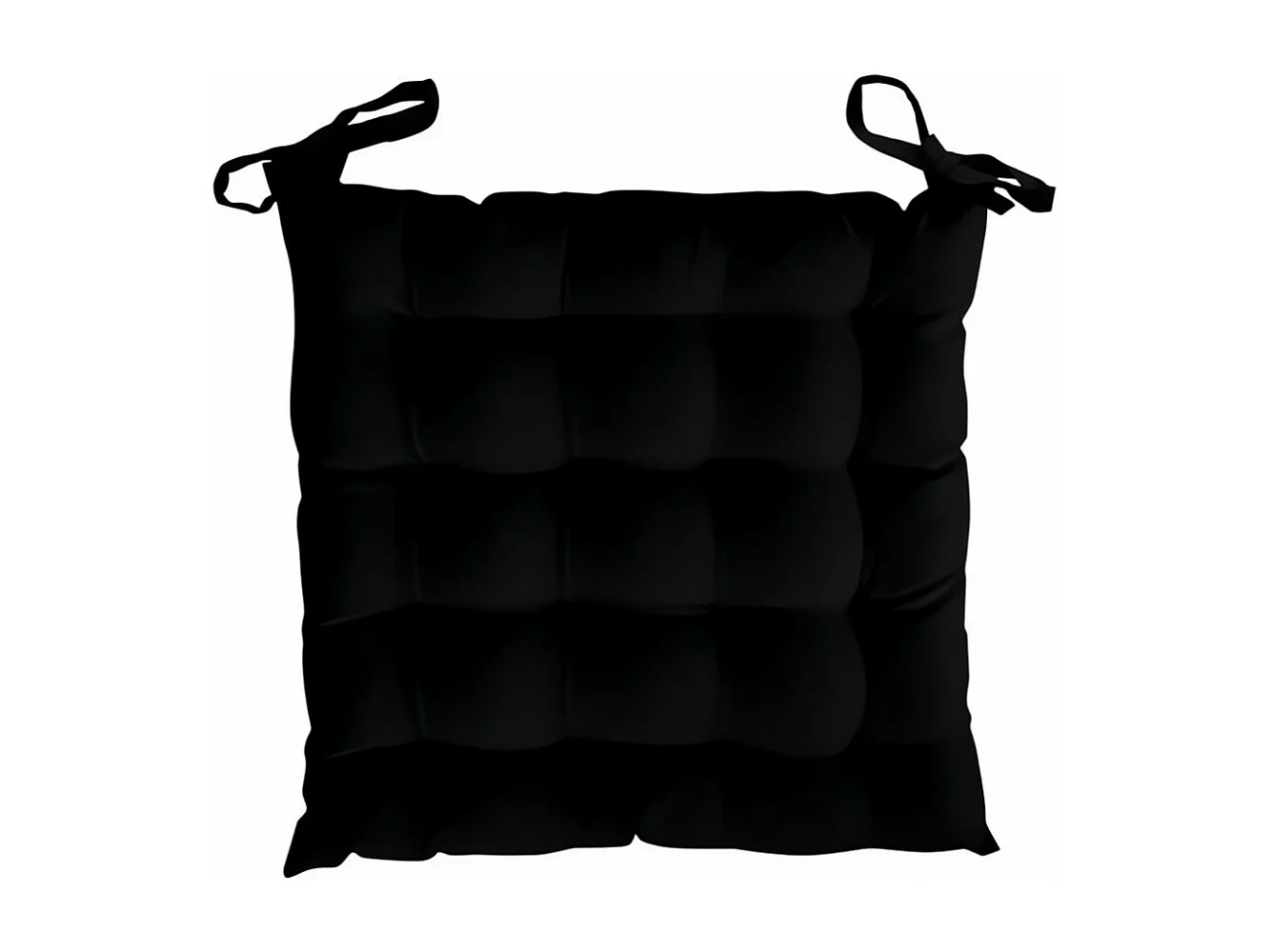 Cojin de silla acolchado 40x40 cm ALIX negro