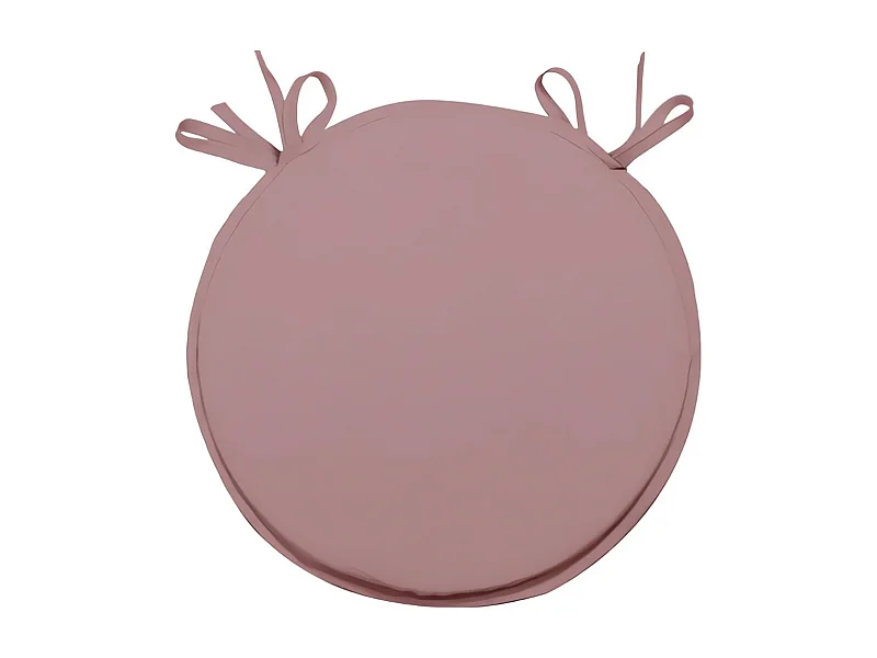 Cojin de silla bistró tapa 40 cm ALIX rosa, por Soleil d'ocre