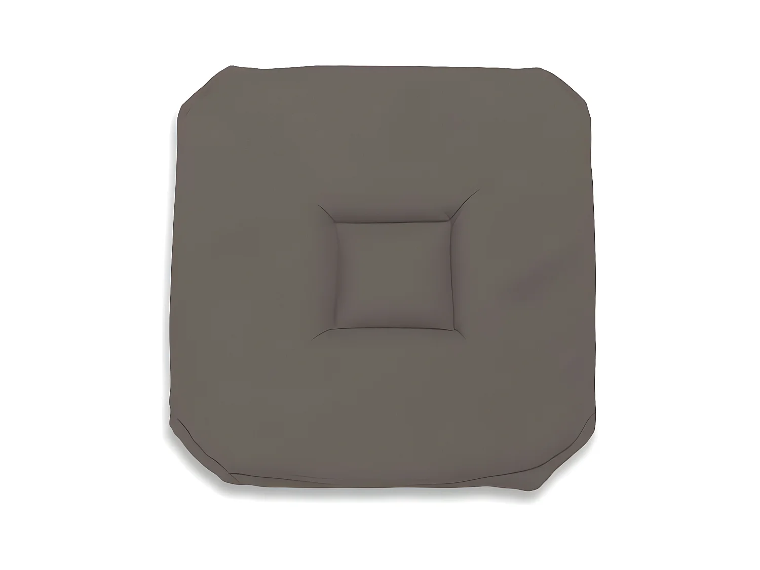 Dessus de chaise gobelin 40x40X3 cm ALIX moka, par Soleil d'ocre