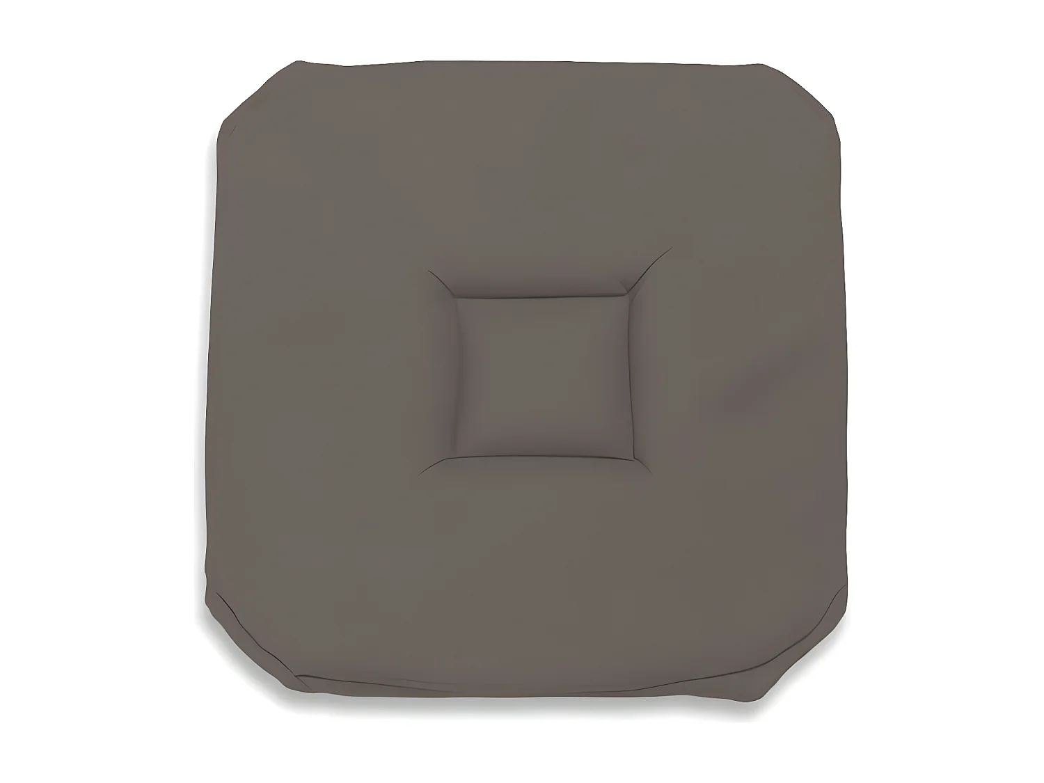 Dessus de chaise gobelin 40x40X3 cm ALIX moka, par Soleil d'ocre