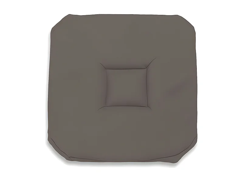 Dessus de chaise gobelin 40x40X3 cm ALIX moka, par Soleil d'ocre