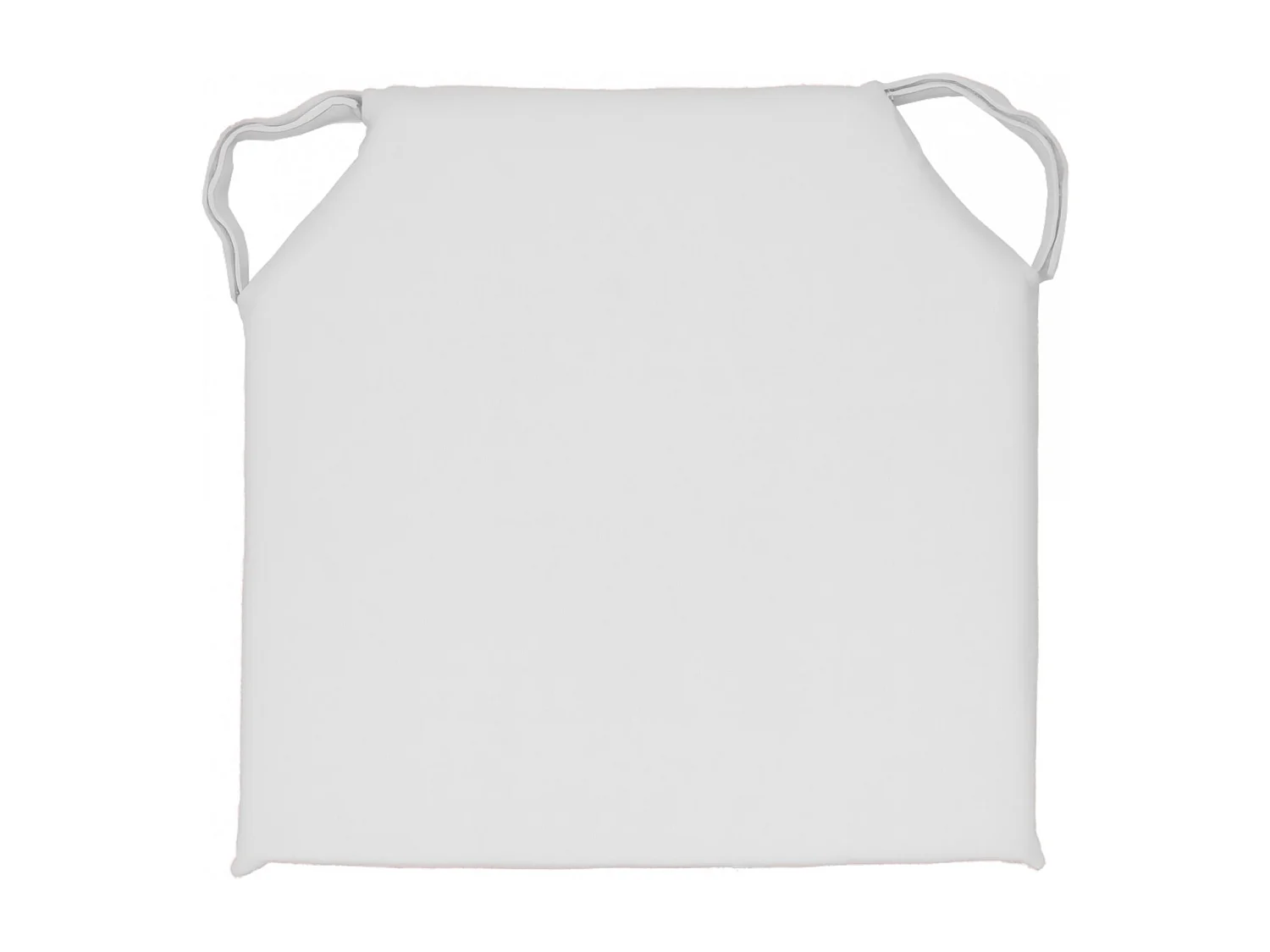 Cojin de silla de algodón lavado 40x40x4 cm SPIRIT blanco, de Soleil d'Ocre