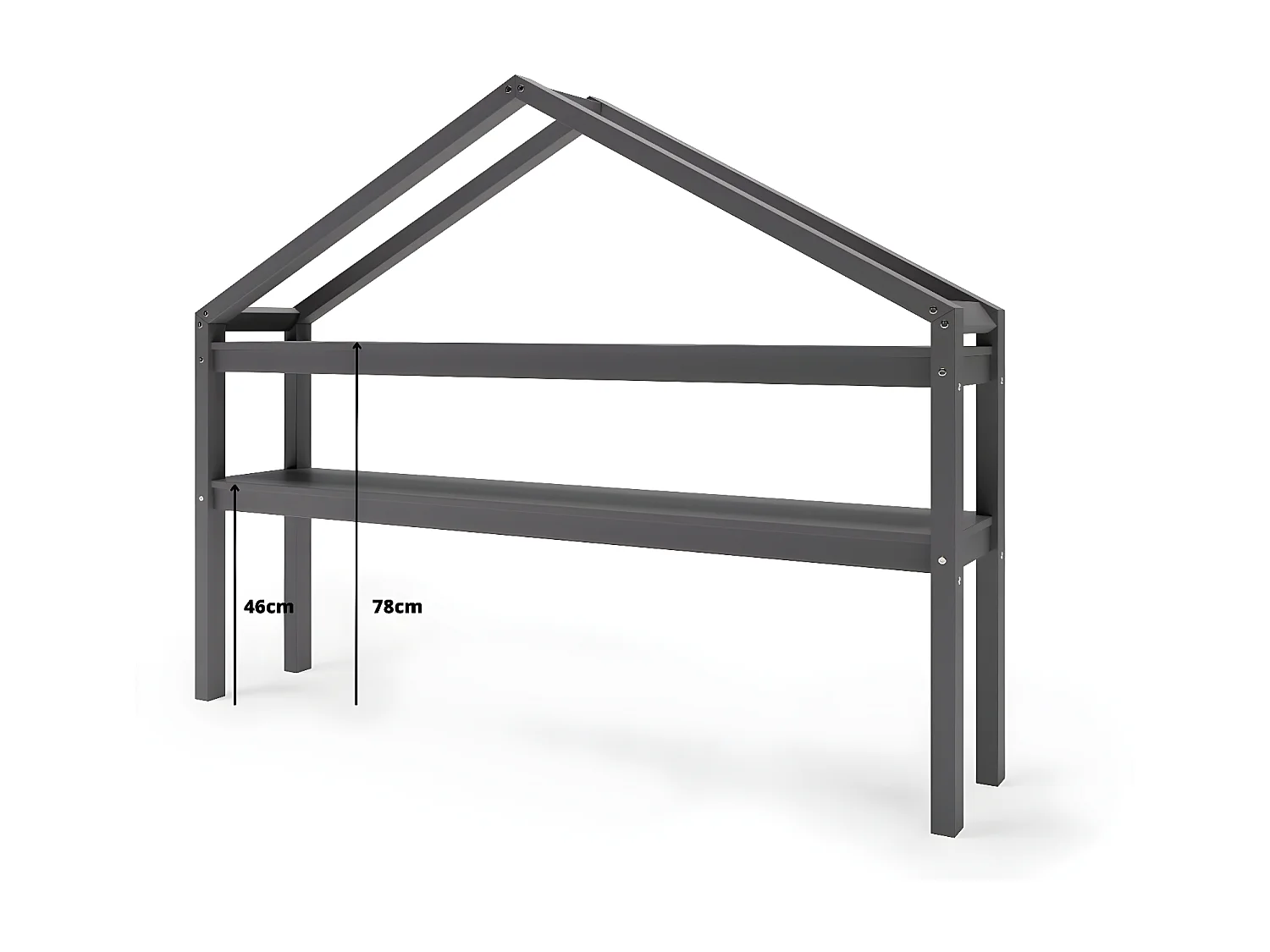 Kinderplanken HYTTE CS169 2S 169x35x135 Zwart