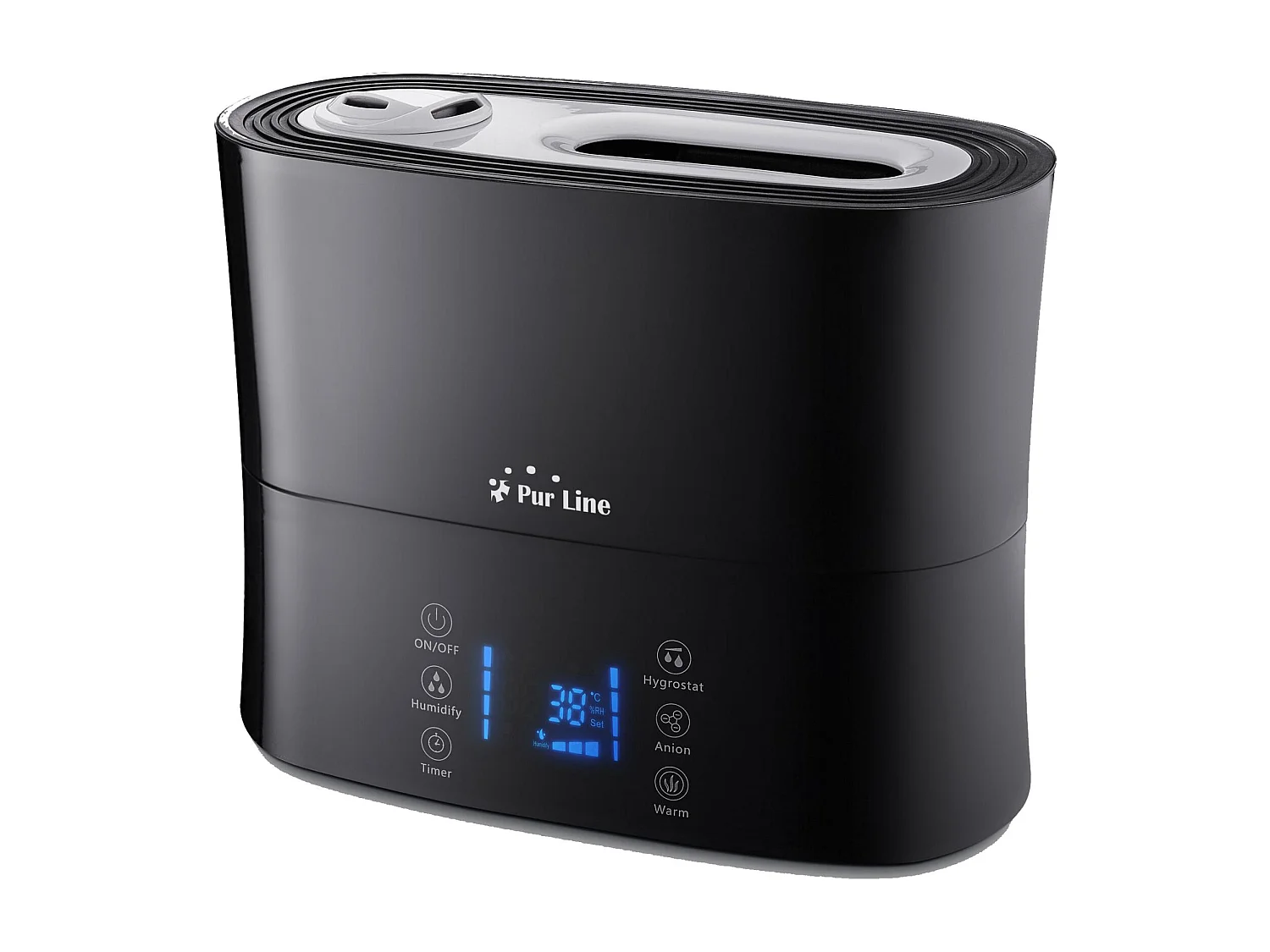 Humidificateur à ultrasons à vapeur chaude ou tiède pour 35 m²