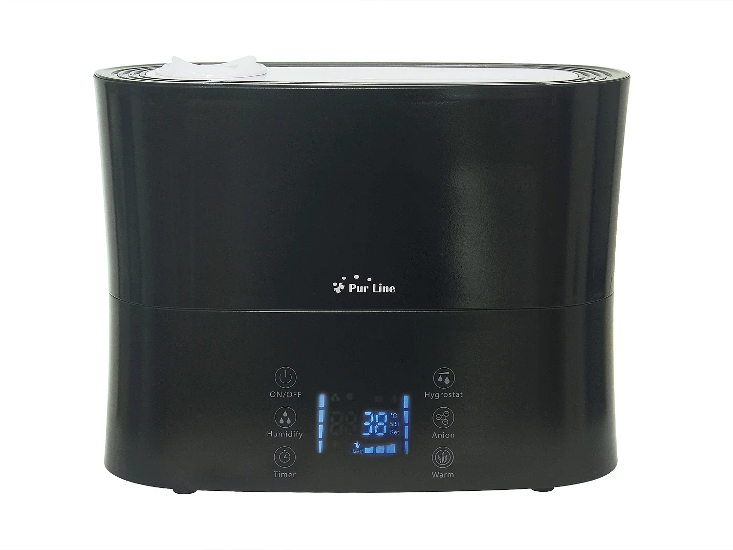 Humidificateur à ultrasons à vapeur chaude ou tiède pour 35 m²