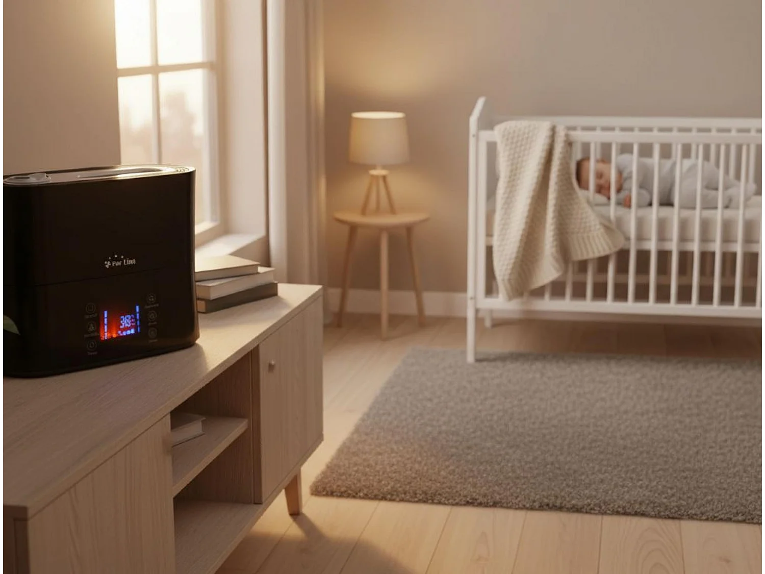 Humidificateur à ultrasons à vapeur chaude ou tiède pour 35 m²