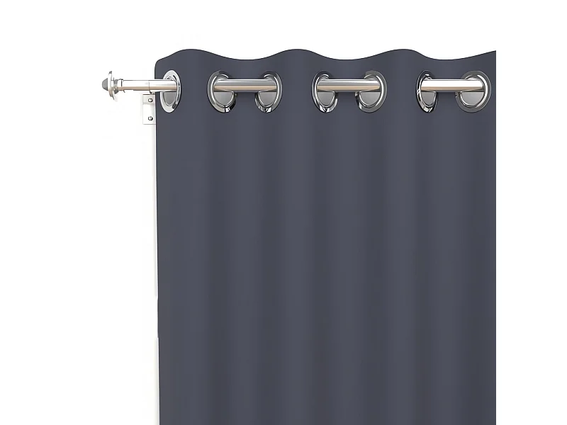 Cortina lisa con ojales antiarrugas 135x250 cm ALIX blue jeans