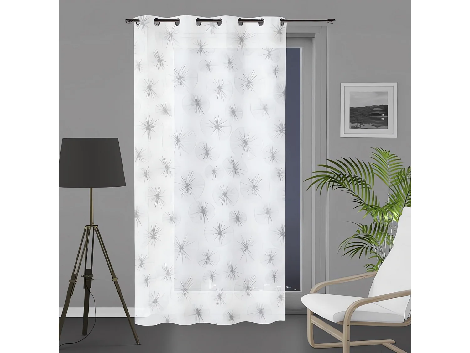 Visillo con ojales 135x250 cm LIONEL blanco de Soleil d'Ocre