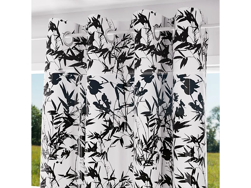 Voile à oeillets en coton 135x250 cm MAYLINE, par Soleil d'Ocre