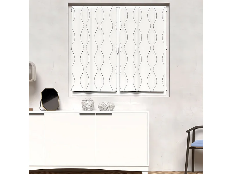 Paire de brise bise 60x120 cm PERLE, par Soleil d'ocre