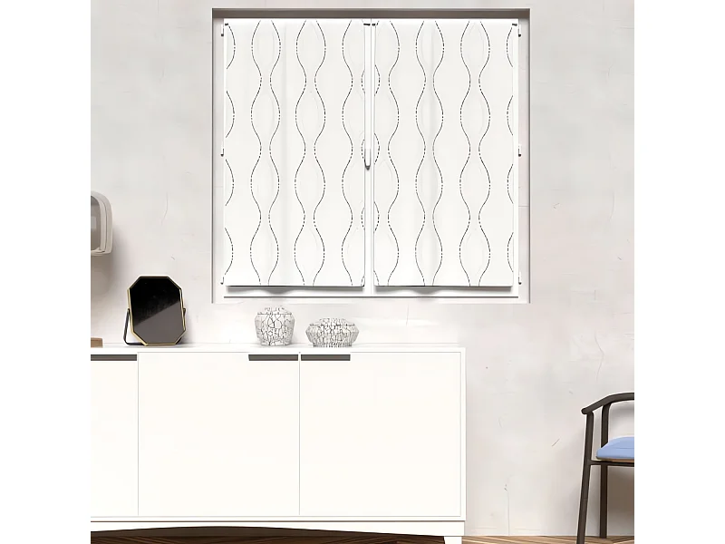 Paire de brise bise 60x120 cm PERLE, par Soleil d'ocre