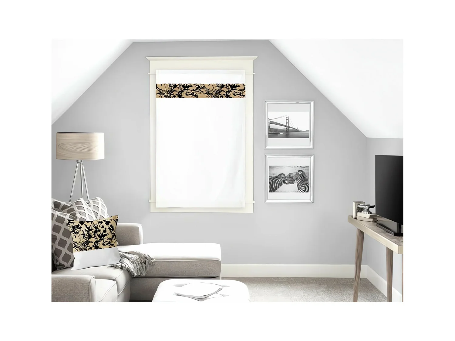 Brise bise en coton 45x90 cm MAYLINE, par Soleil d'Ocre