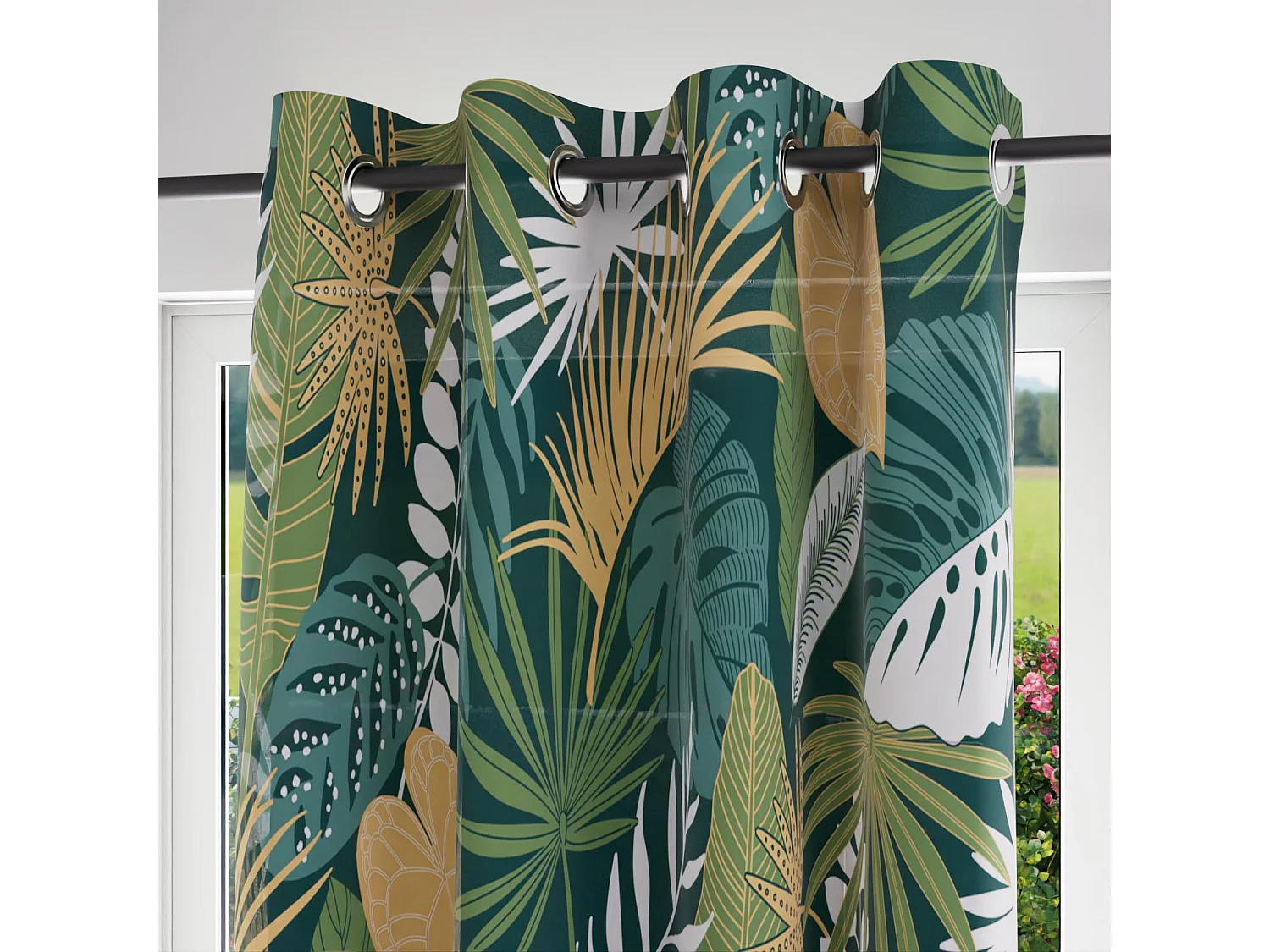 Voile à oeillets pur coton 135x250 cm TANZANIE, par Soleil d'Ocre