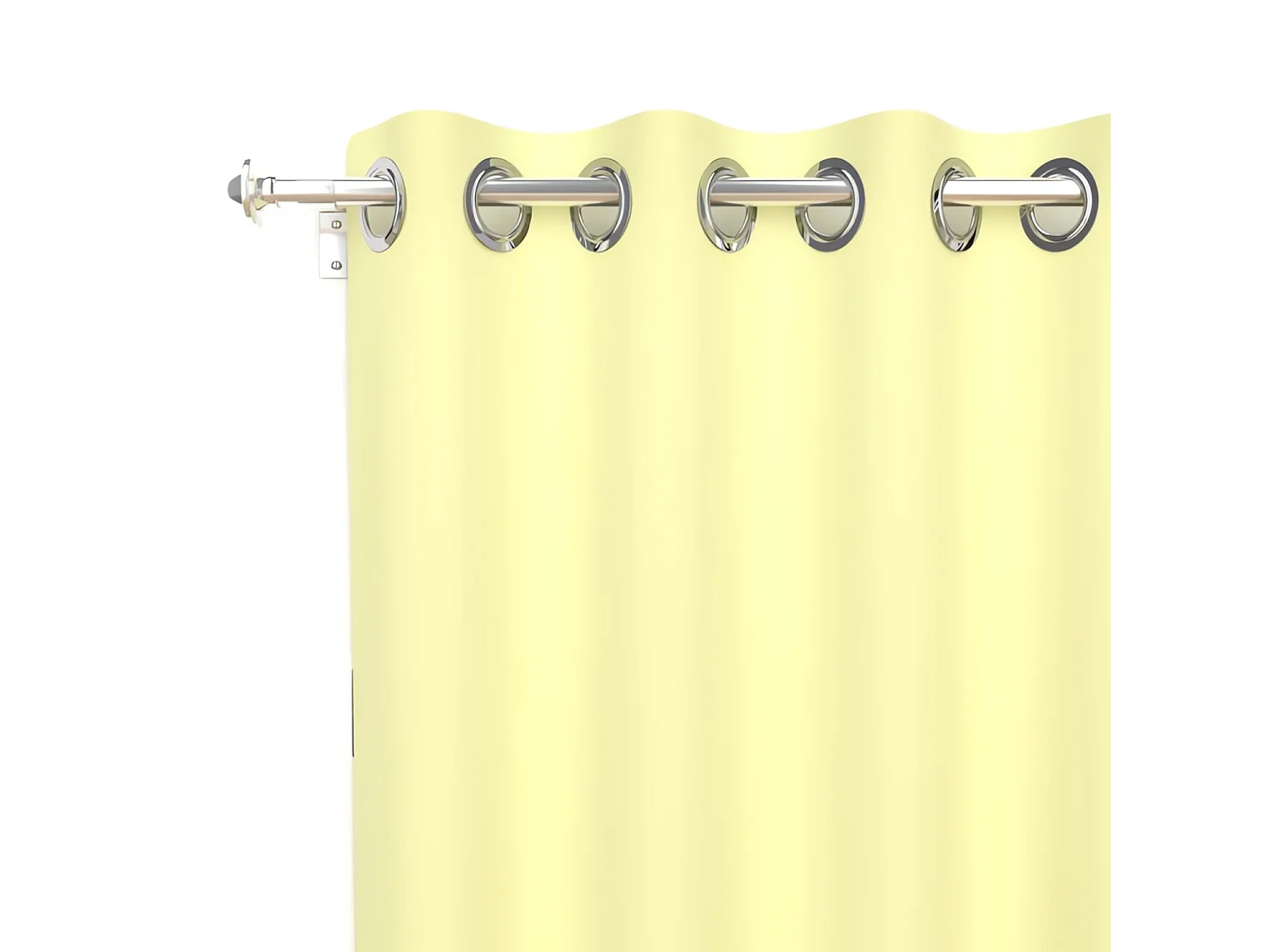 Cortina lisa con ojales antiarrugas 135X180 cm ALIX verde lima