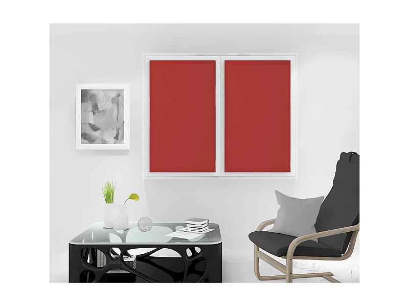 Paire de brise bise 70x120 cm DOLLY rouge