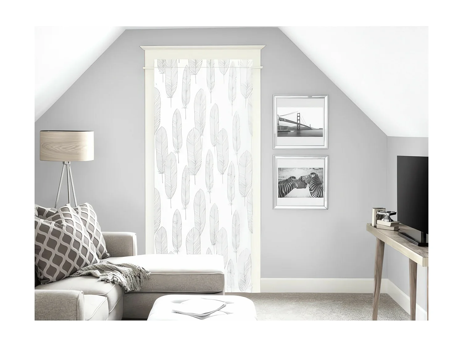 Visillo para puerta ventana 90x200 cm LALY, de Soleil d'Ocre