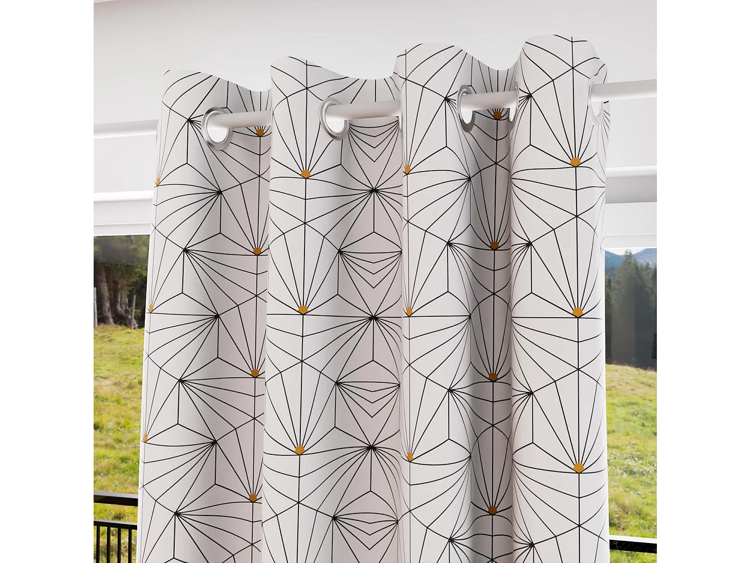 Cortina con ojales 135x250 cm OSIRIS