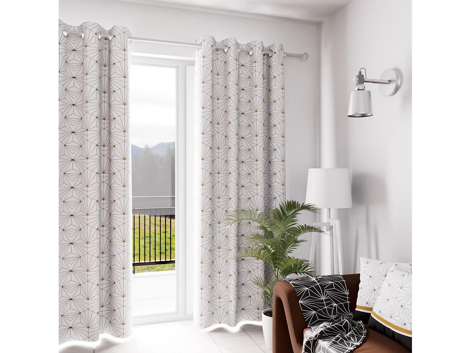 Cortina con ojales 135x250 cm OSIRIS