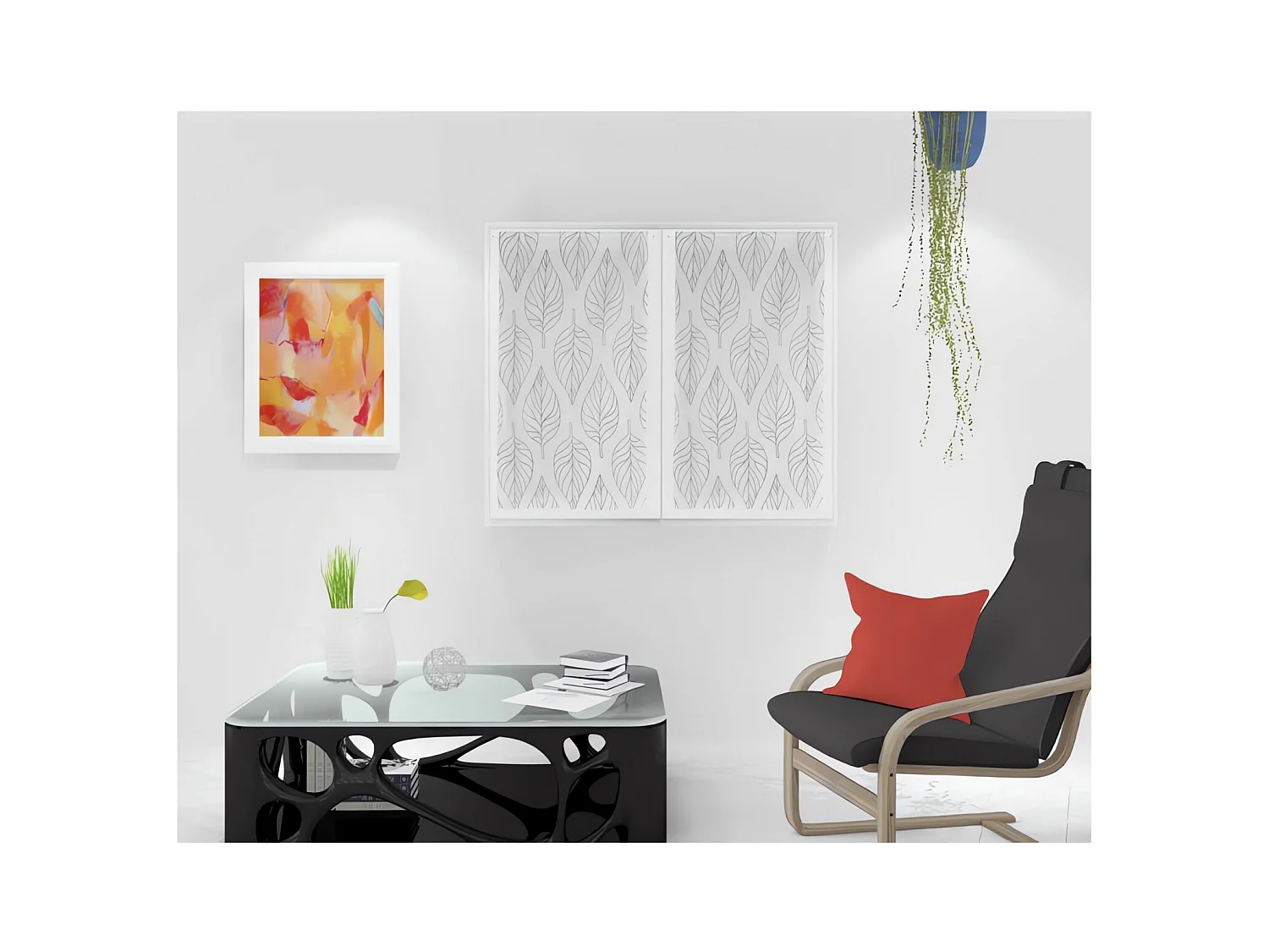Paire de brise bise 45x90 cm MAUD gris, par Soleil d'Ocre