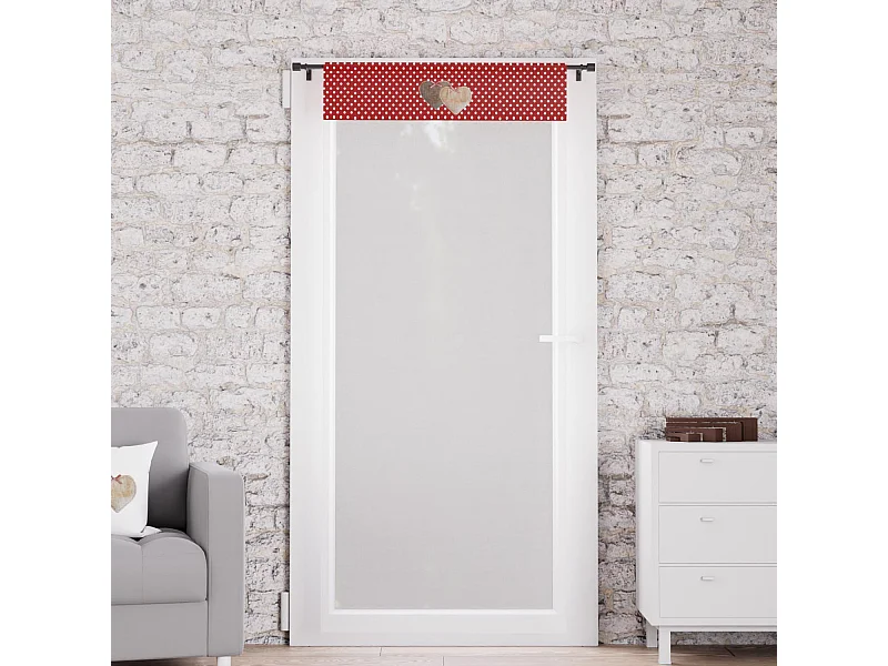 Visillo para ventana puro algodón 70x200 cm LOVE tint