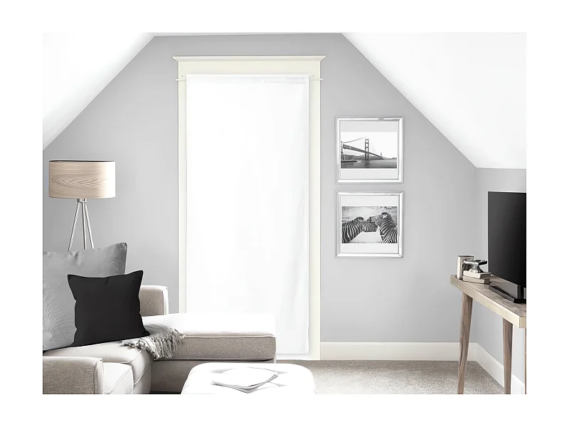 Visillo para puerta ventana 70x200 cm DOLLY blanco, by Soleil d'Ocre