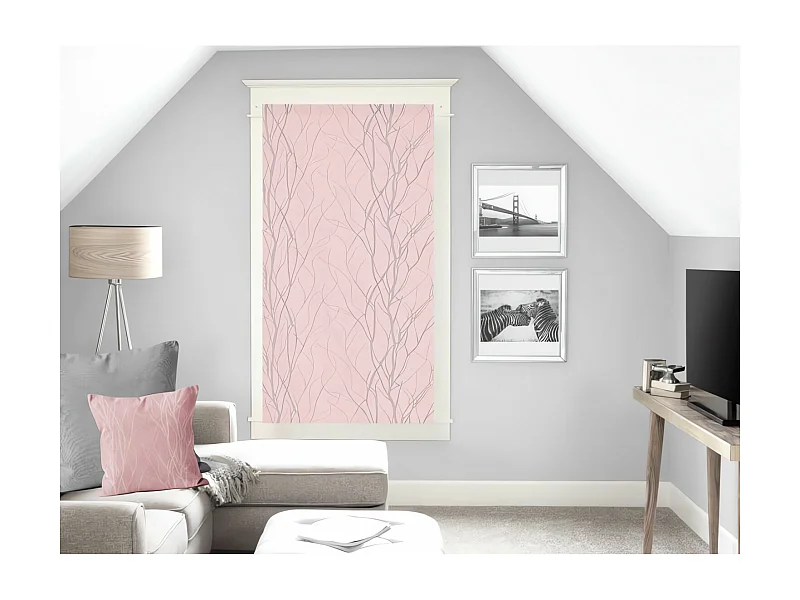 Brise bise 60x160 cm LIANE rose, par Soleil d'ocre