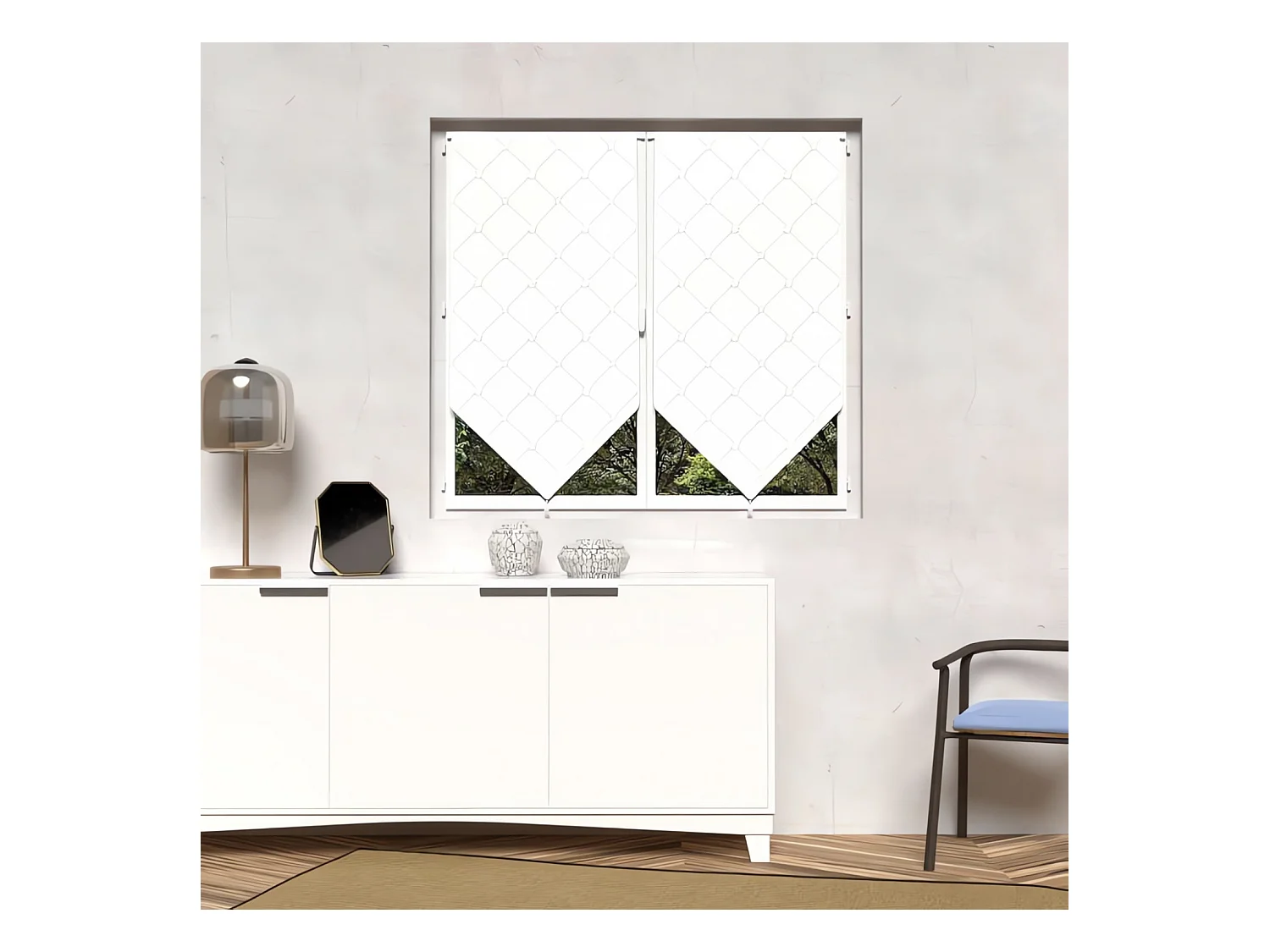 Paire de Brise bise 45x90 cm PAULINE, par Soleil d'ocre