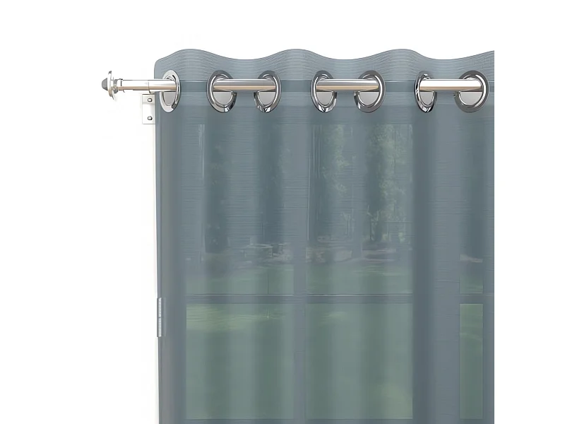 Voilage à oeillets 135x180 cm ALIX bleu celadon, par Soleil d'ocre