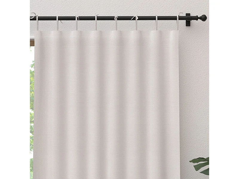 Voile à nouettes en coton 135x250 cm PANAMA blanc, par Soleil d'Ocre