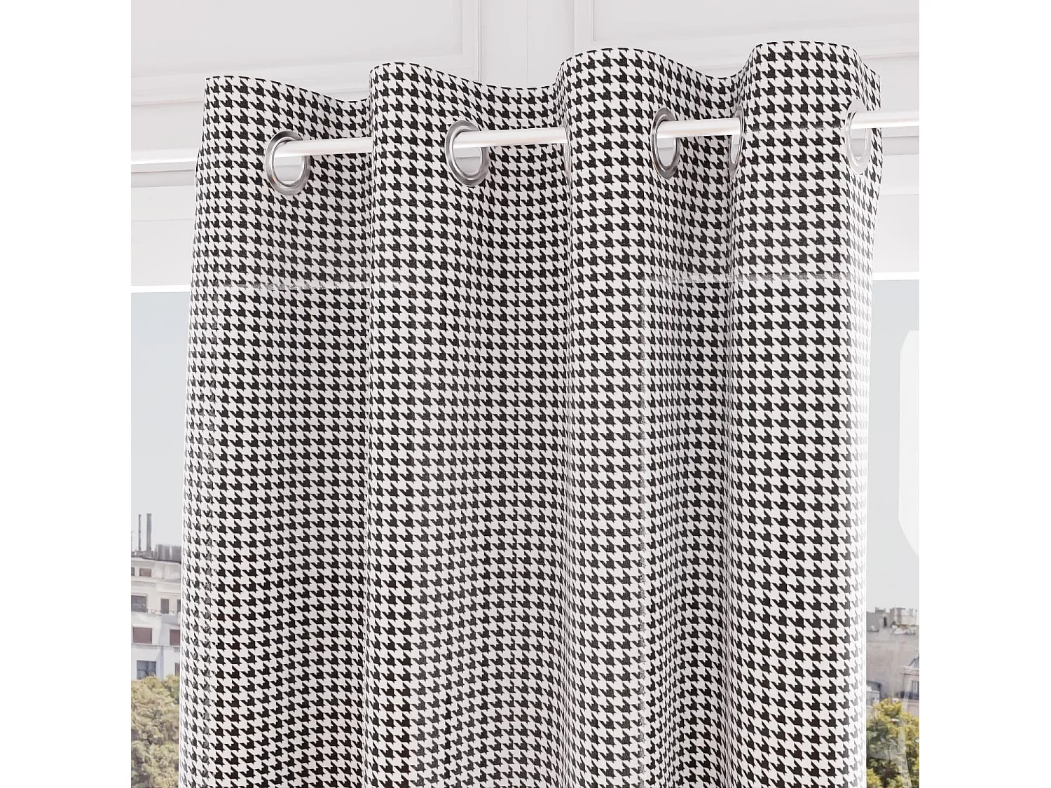 Voile à oeillets en coton 135X250 cm VICTORIA, par Soleil d'Ocre