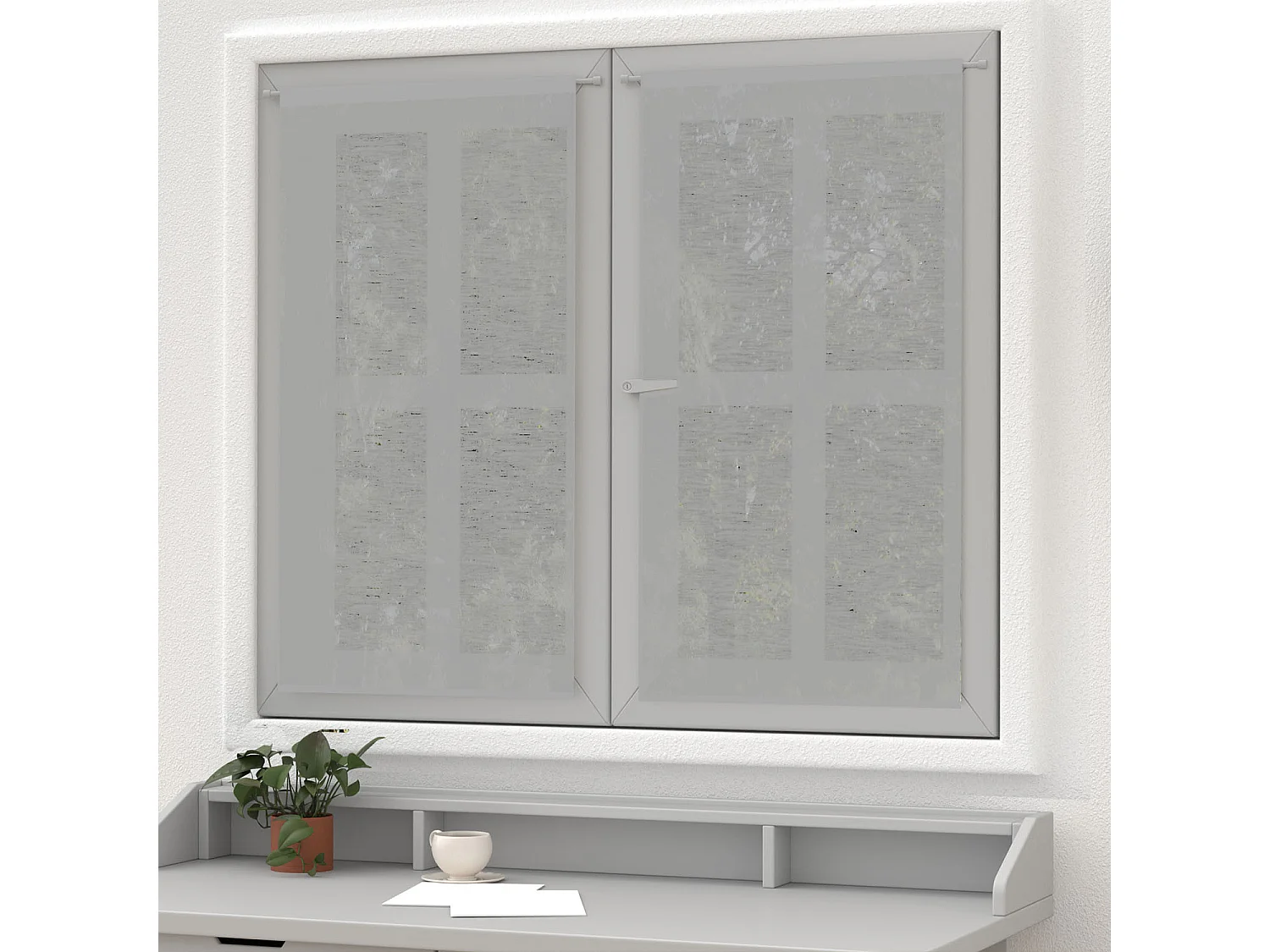 Paire de brise bise lin 60x120 cm LINEN gris, par Soleil d'Ocre