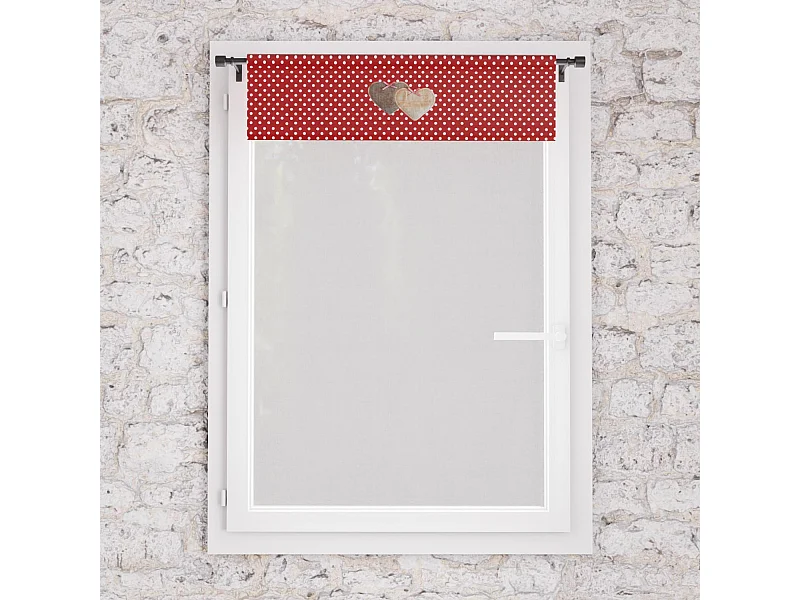 Visillo para ventana puro algodón 60x90 cm LOVE tint