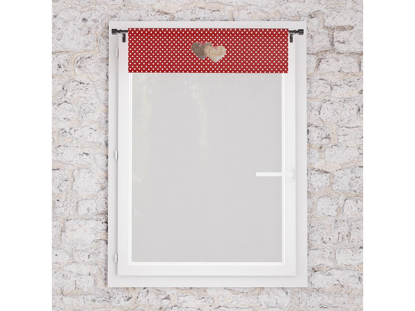 Brise bise en coton 60x120 cm PANAMA gris, par Soleil d'Ocre