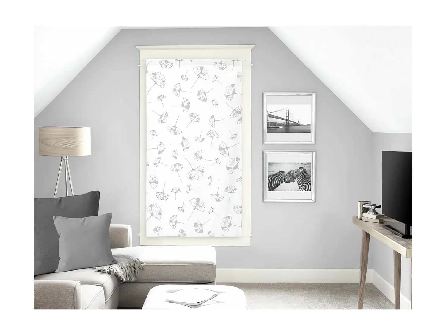 Visillo para ventana 60x120 cm KYOTO, de Soleil d'Ocre