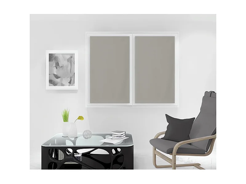 Par de visillos 60x120 cm NOEMIE taupe, por Soleil d'Ocre