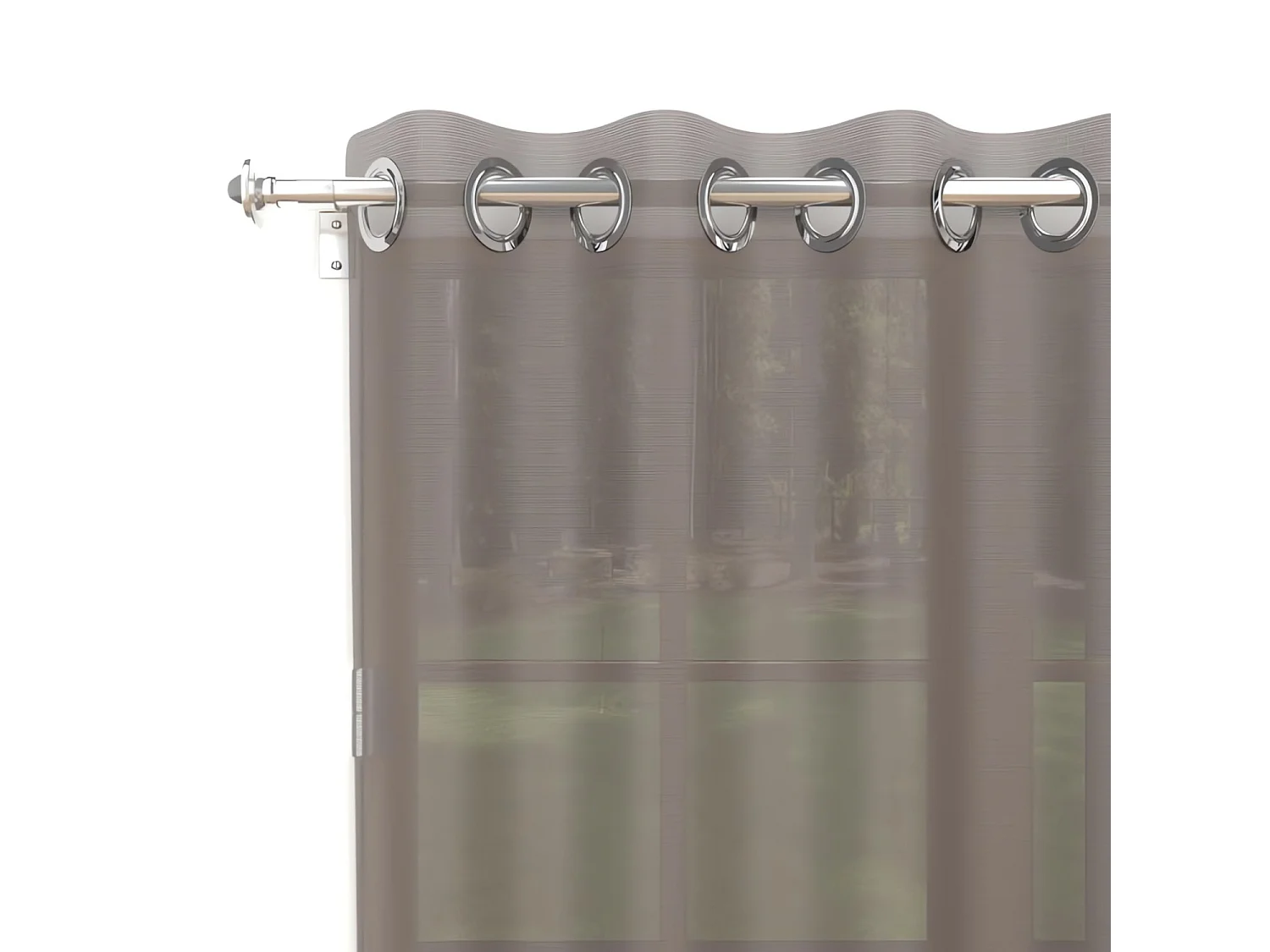 Visillo con ojales 135x250 cm ALIX mocha