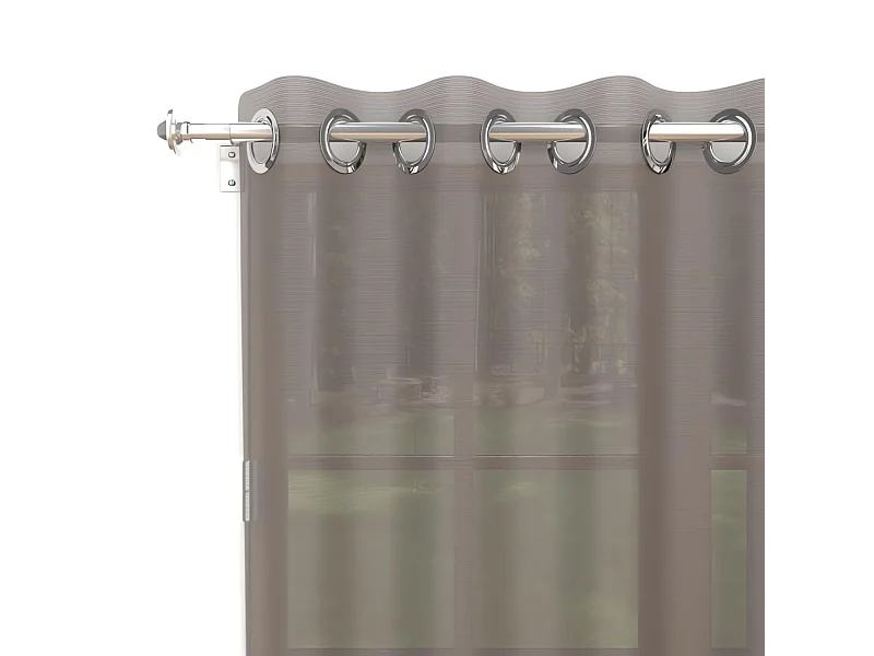 Visillo con ojales 135x250 cm ALIX mocha