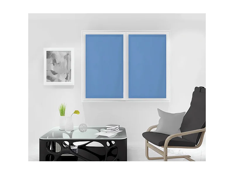 Paire de brise bise 70x120 cm DOLLY bleu