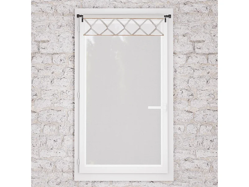 Visillo de algodón puro brisa 60x120 cm AUDE, de Soleil d'Ocre