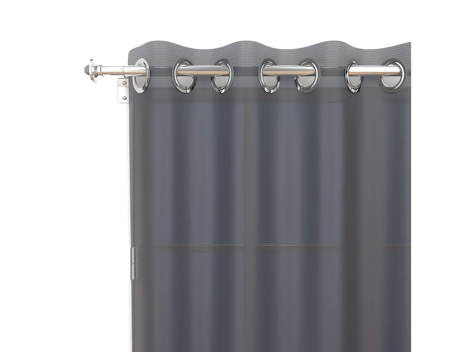 Visillo con ojales 135x250 cm ALIX blue jeans