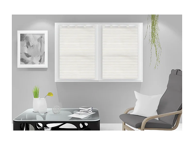 Par de visillos para ventana 60x90 cm LINA, por Soleil d'Ocre