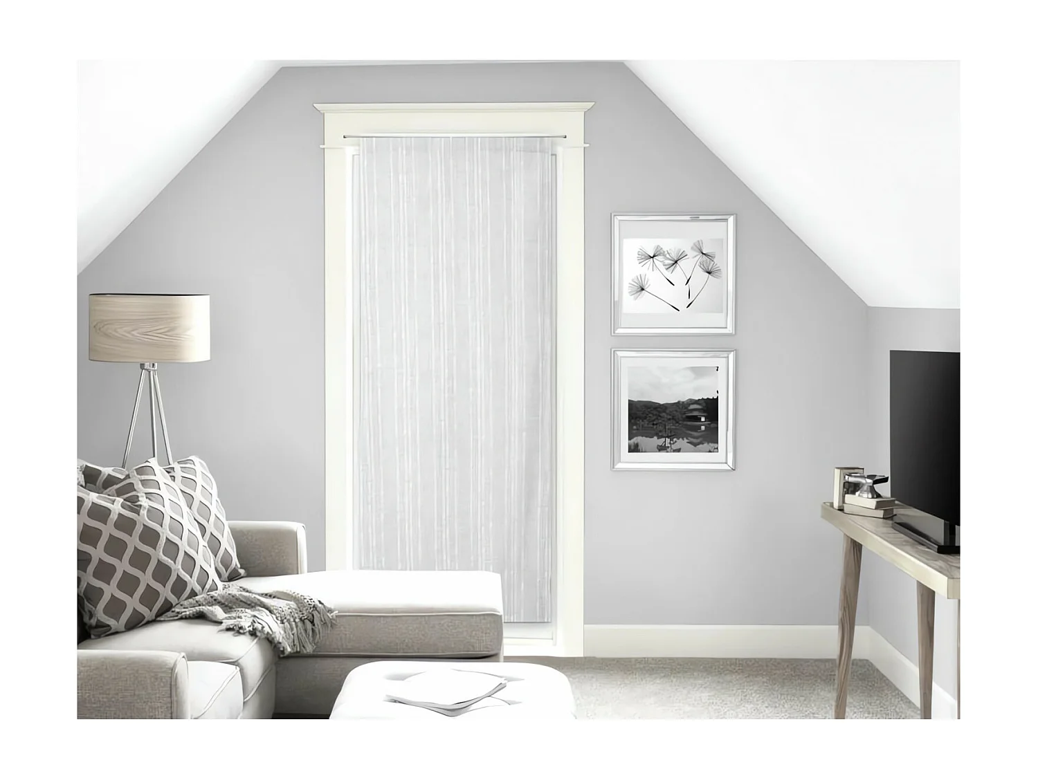 Voile pour porte fenêtre 90x200 cm MAELIS