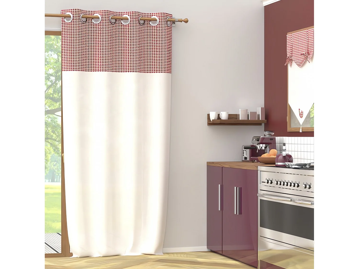 Visillo con ojales 135x250 cm PAULETTE, de Soleil d'Ocre